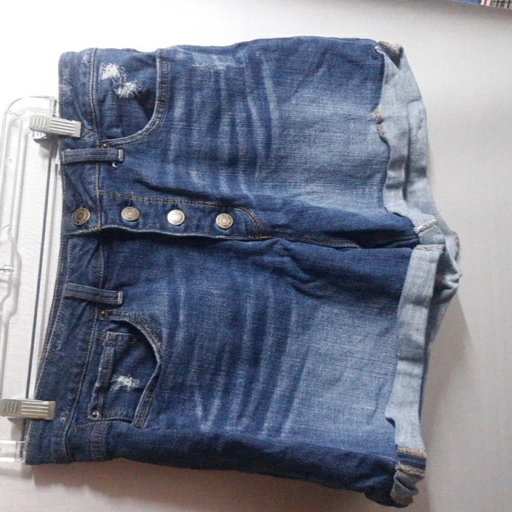 Time and Tru Jean Shorts Button Fly Size 12 Blue